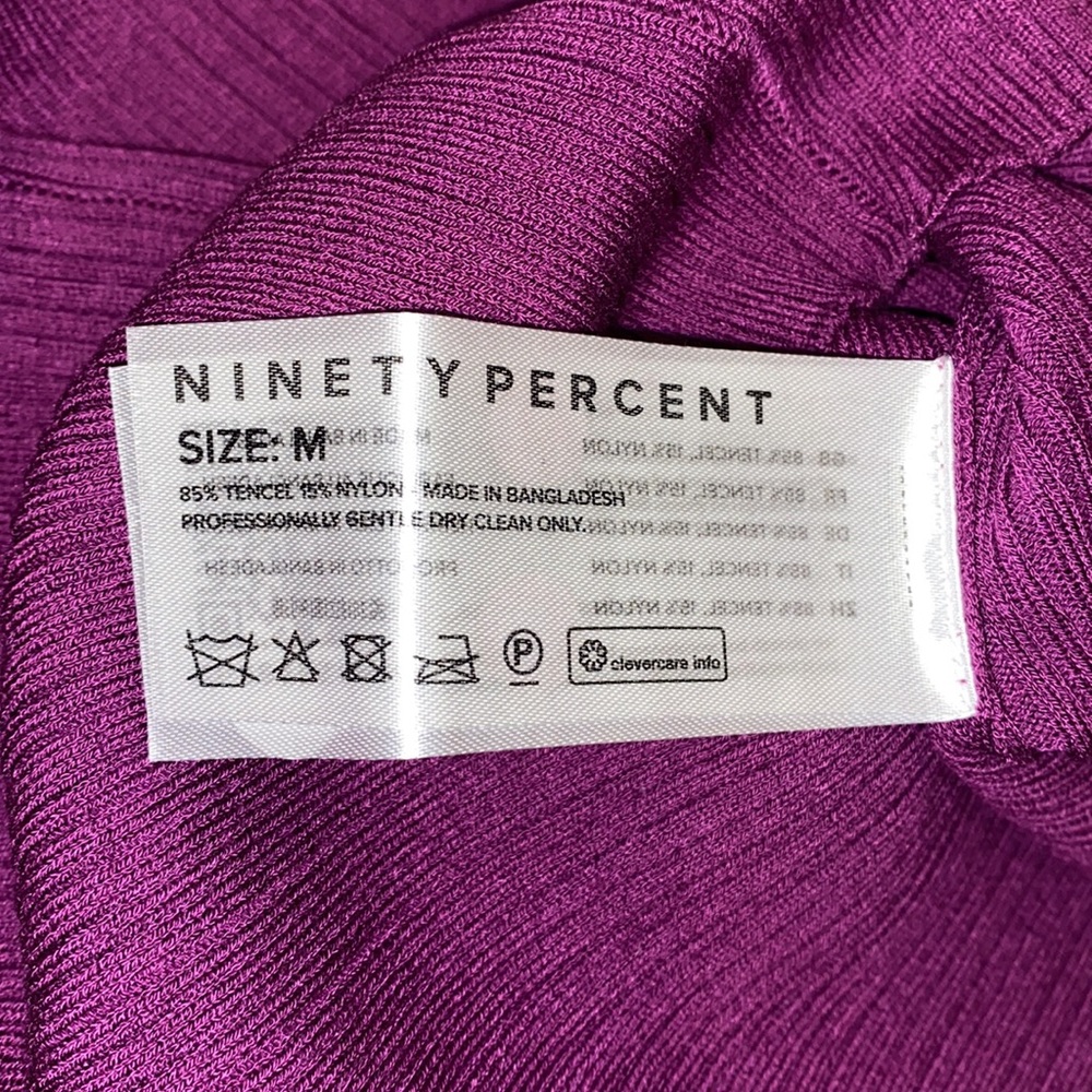 Ninety Percent Ribbed Racer Front Midi Dress 💜💜💜 - Picture 6 of 7